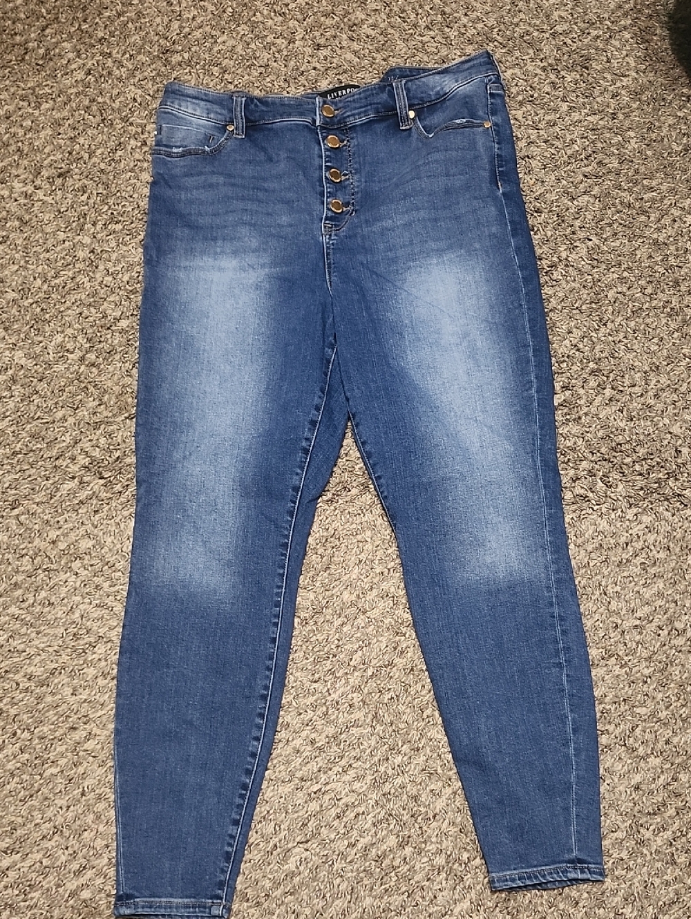 Liverpool Women's Skinny Jeans in Medium Blue Wash